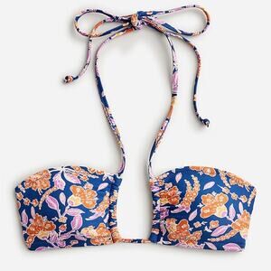 J. Crew Women’s Square halter bikini top in painted block print‎ XXL NEW